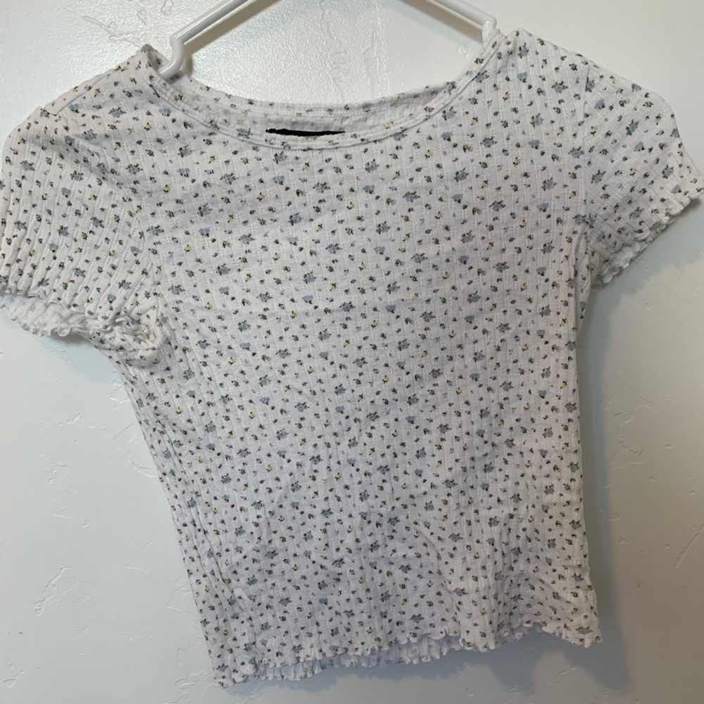 American eagle flower shirt